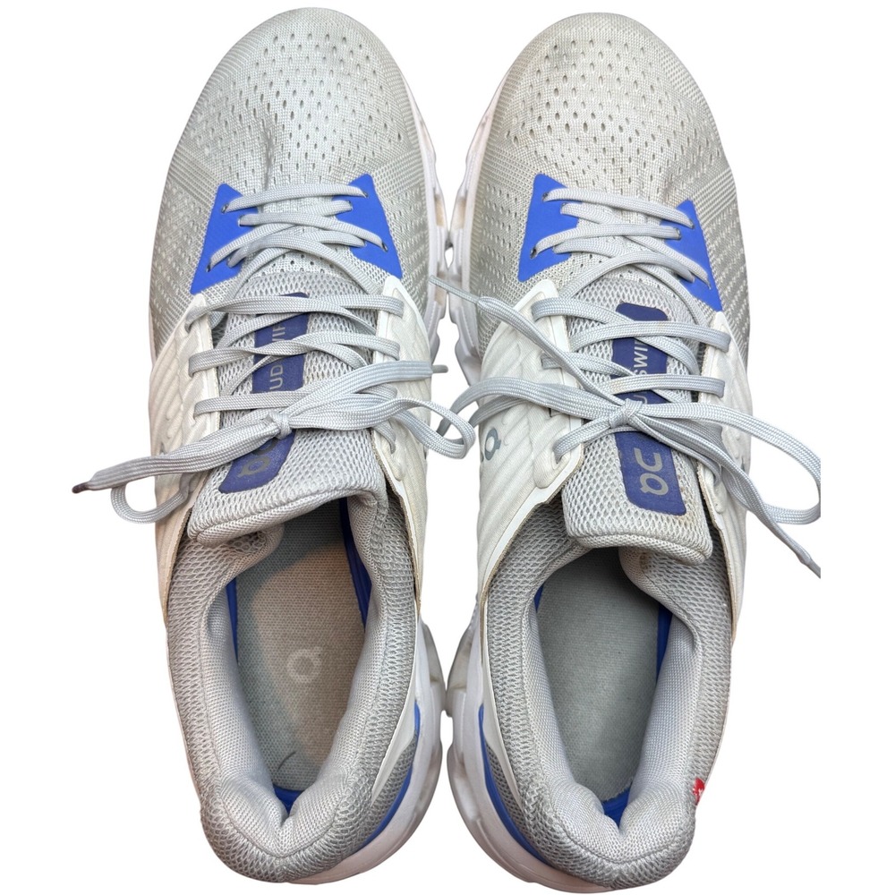 On Running Cloudswift Mens 12 Grey Blue Road Running Shoes 41.99004 Helion - Picture 10 of 11